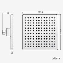 Eva 200mm Ceiling Shower Head